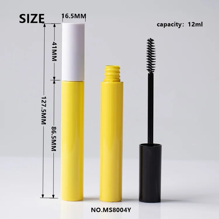 Gradient Pink 12ml Empty Mascara Tube Large Volume ABS Plastic Cosmetic Packaging Wholesale