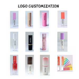 Custom 5ml Unique Shape ABS Plastic Lip Gloss Tube Empty Container For Cosmetic Packaging