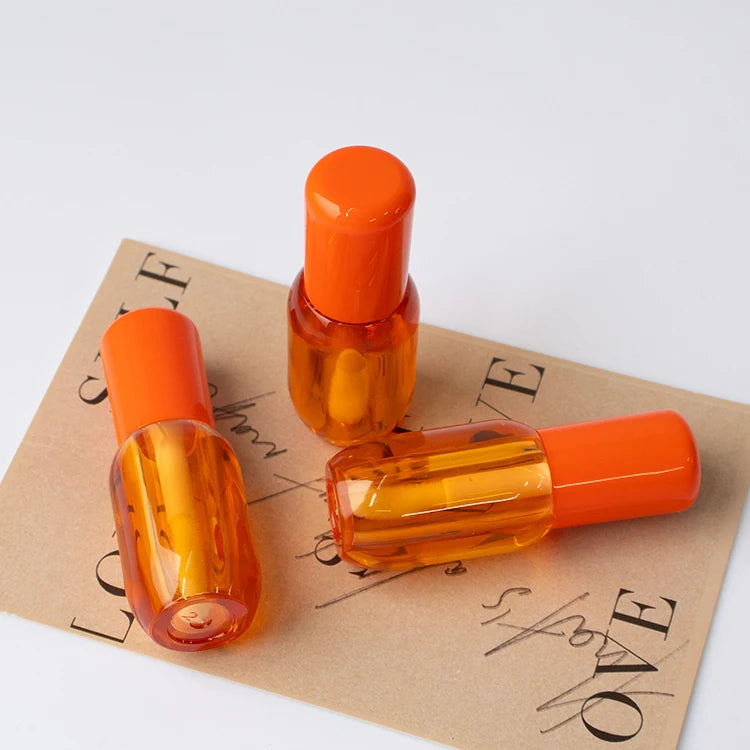 Custom 3ml Unique Shape ABS Plastic Lip Gloss Tube Empty Cosmetic Packaging Container