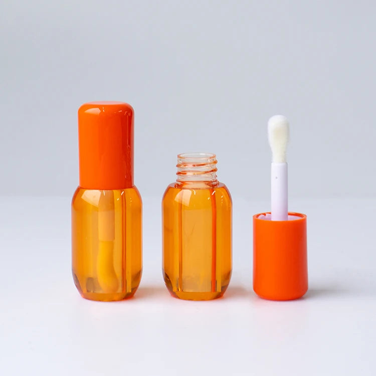 Custom 3ml Unique Shape ABS Plastic Lip Gloss Tube Empty Cosmetic Packaging Container