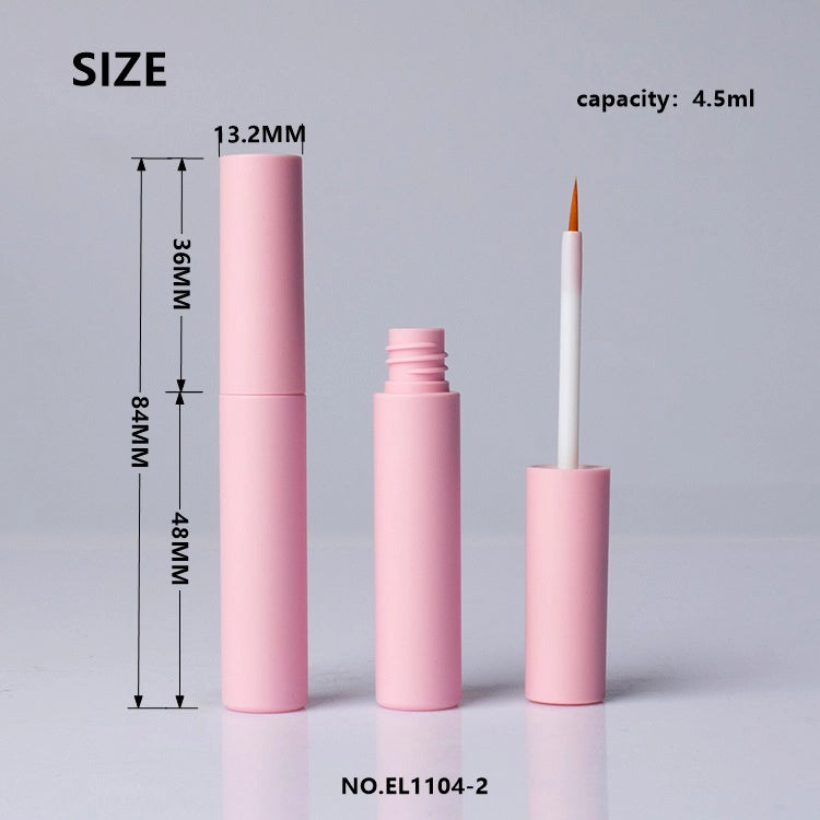 4.5ml Empty Eyeliner Tube with Precision Brush, Luxury Gold and Matte Pink Professional Packaging
