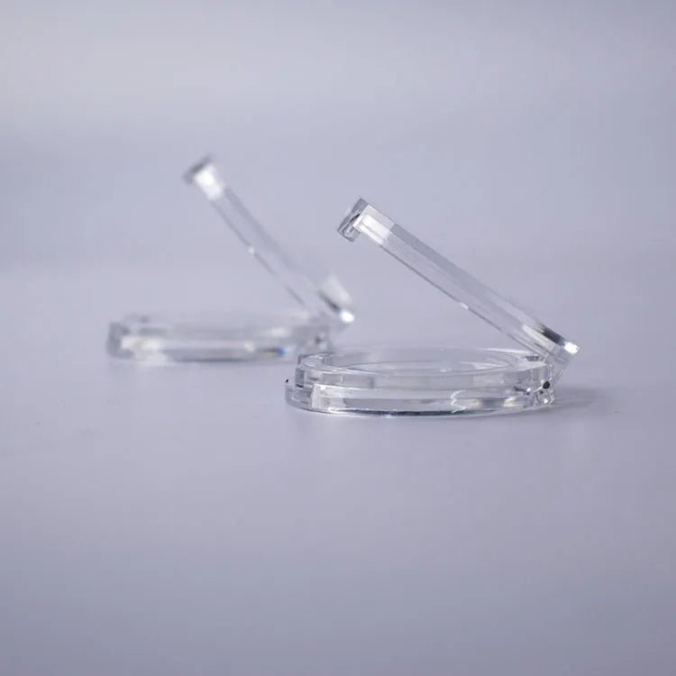 Luxury Transparent Refillable Palette | Custom Eyeshadow Case with Mirror - Compacts & Palettes