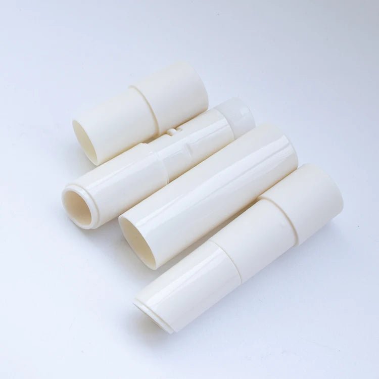 Classic White Round Lipstick Tube Container for Private Label Cosmetics - Lipstick
