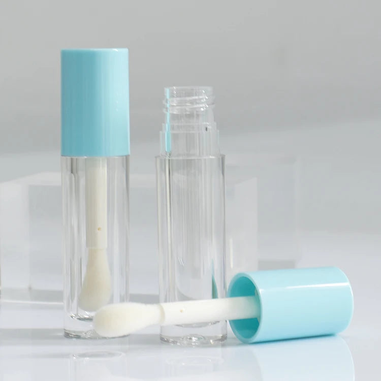 Custom 4.5ml Round ABS Plastic Lip Gloss Tube Empty Cosmetic Packaging Container