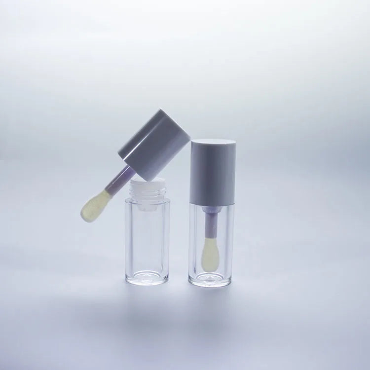 Custom 5ml Unique Shape ABS Plastic Lip Gloss Tube Empty Cosmetic Container