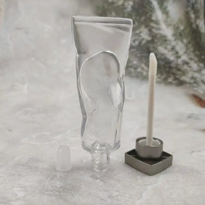Custom 4ml Clear Ice Appearance AS Plastic Eyeliner Tube Empty Cosmetic Packaging Container