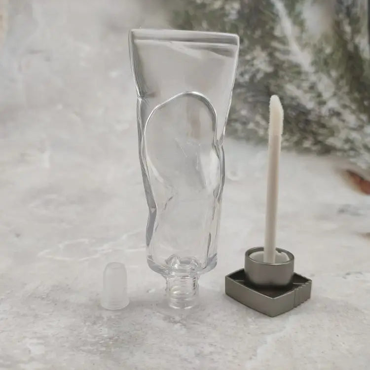 Custom 4ml Clear Ice Appearance AS Plastic Eyeliner Tube Empty Cosmetic Packaging Container