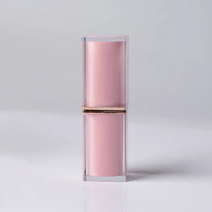 Pink Cap Lip Gloss Tube with Big Wand Applicator for Lip Oil - Lipstick