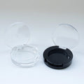 Small Round Clear Eyeshadow Compact | Mini Single Pan Case - Compacts & Palettes