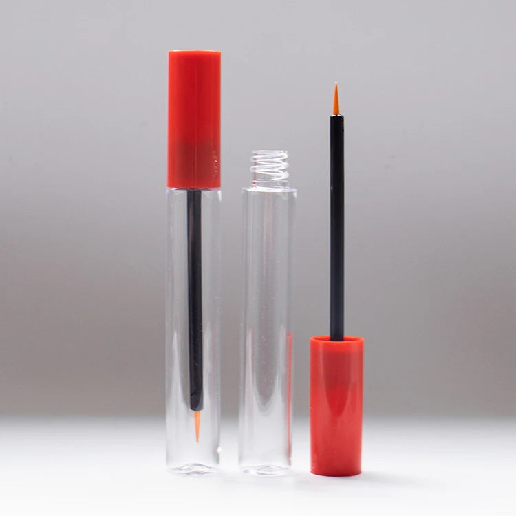 12ml Large Capacity PETG Mascara Tube Round Empty Eyeliner Container OEM Cosmetic Packaging