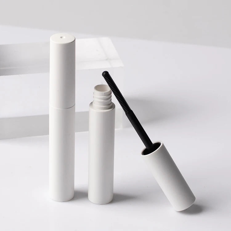Custom Color Round 5ml Empty Mascara Tube Matte Black White ABS Cosmetic Packaging Wholesale