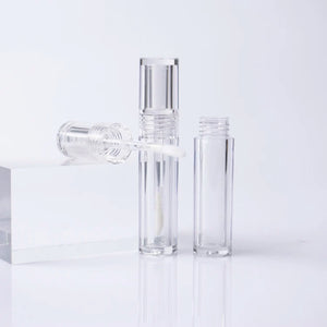 Clear Round Lip Gloss Tube | 3.5ml Custom Wand Container