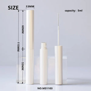 Custom Color 5ml Round Empty Mascara Tube ABS Plastic Cosmetic Packaging Wholesale