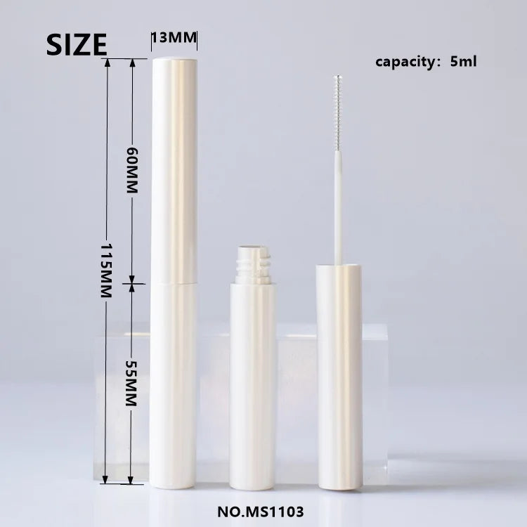 Custom Color 5ml Round Empty Mascara Tube ABS Plastic Cosmetic Packaging Wholesale