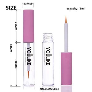 Custom 5ml Luxury Unique Shape ABS Plastic Eyeliner Tube Empty Cosmetic Packaging Container