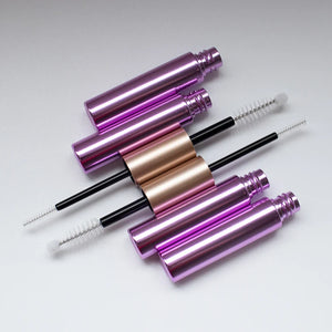 Dual Ended 2-in-1 Empty Mascara Tube Custom Color ABS PETG Cosmetic Packaging Wholesale