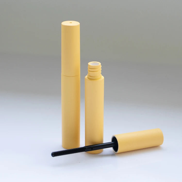 Custom Color Round 5ml Empty Mascara Tube Matte Black White ABS Cosmetic Packaging Wholesale