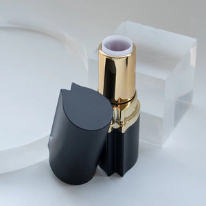 Unique Irregular Shaped Black Lipstick Tube Container for Premium Cosmetics - Lipstick