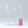 5ml Premium Fluid Wave Thick-Wall Lip Gloss Bottle with Ergonomic Wavy Silhouette and Matte Finish