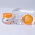 Cute 6g Honey Jar Cosmetic Pot PP or AS Plastic Lip Balm Container Wholesale