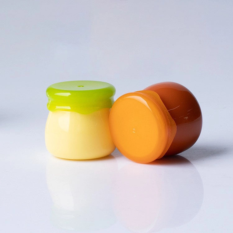 6克迷你蜂蜜罐形化妝品乳霜罐（波浪形蓋）— 食品級PP唇膏和面膜樣品罐