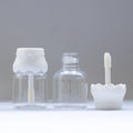 14ml Creative Sweetheart Lip Gloss Bottle with Bow-Knot Lace Lid and Clear Thick-Wall Base