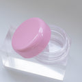 Custom 10g Mini Round Cream Jar ABS Plastic Eye Cream Lip Balm Container Wholesale