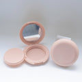 76.4毫米粉彩色圓形空氣墊粉餅盒，帶鏡子，適用於Z世代BB霜和腮紅