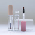 7ml Premium Clear Cylindrical Lip Gloss Bottle, Precise Brush Tip Applicator, Thick-Base Lip Lacquer Packaging