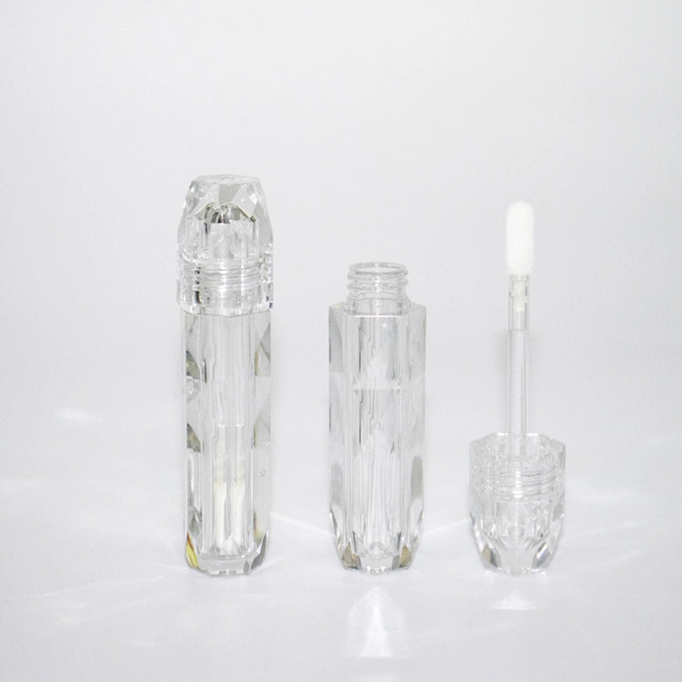 1.5ml Premium Crystal Octagonal Faceted Lip Gloss Bottle for High-End Sampling and Travel Sets