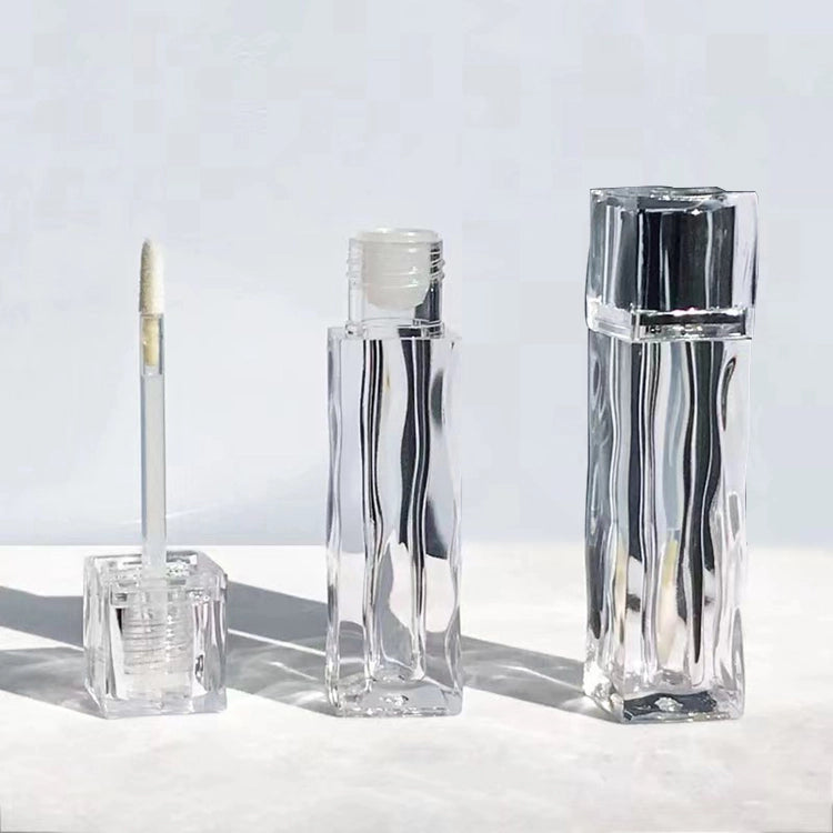 4ml Premium Water Ripple Thick-Wall Lip Oil Bottle with Glacial Texture and Encapsulated Cap