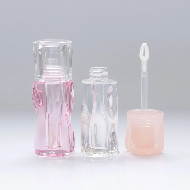 1.5ml Luxury Heavy-Wall Lip Gloss Tube with Artistic Wave Texture for Premium Beauty Sample Lines