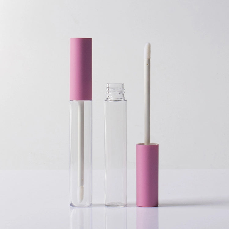 10ml Large Capacity Lip Gloss Tube Wholesale with Matte Pink Soft Touch Cap for Cosmetic Packaging