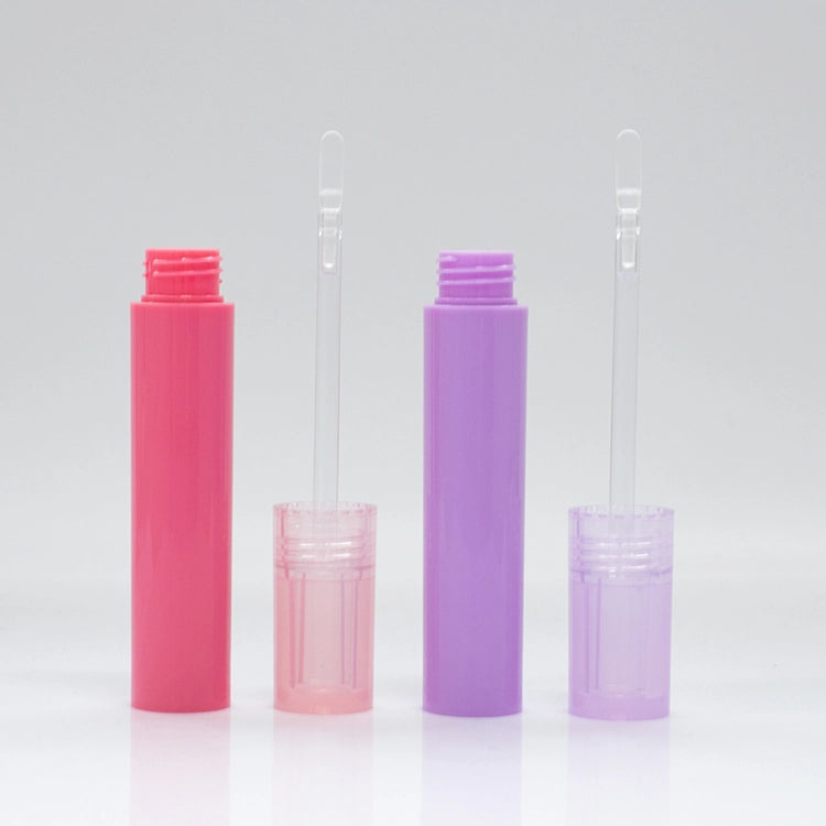 4ml Slender Macaron Solid Color Cylindrical Empty Lip Gloss Tube for Y2K Velvet Lip Glaze