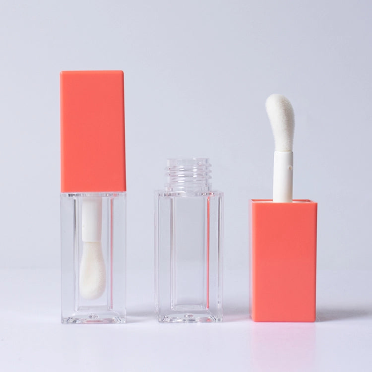 5ml Unique Shape Plastic Lip Gloss Tube Empty Container With Big Applicator