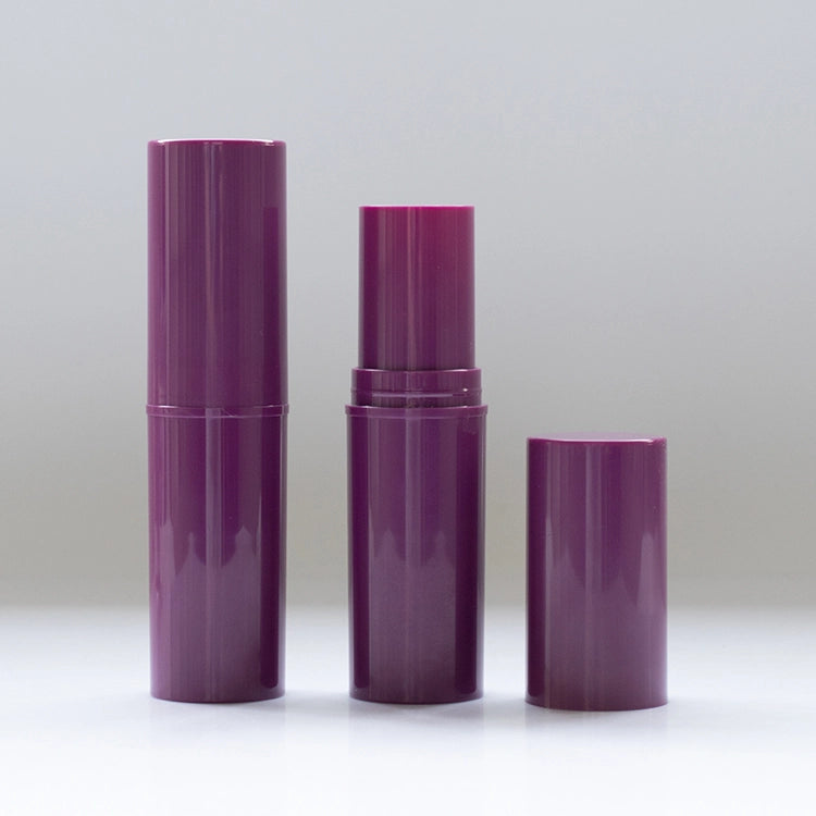 10g Portable Cylindrical Twist-Up Stick Container with 26mm Wide Diameter for Sunscreen and Balm