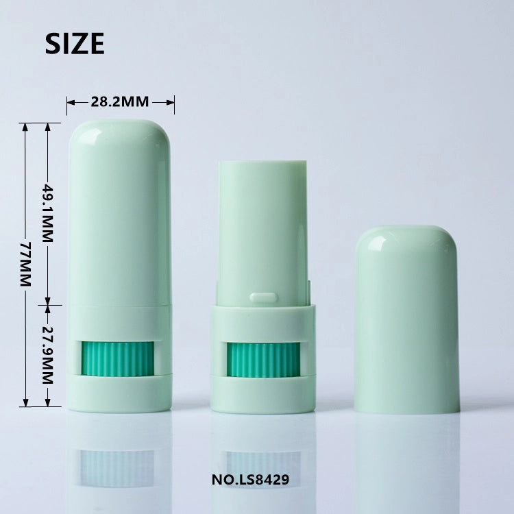 7g Premium Dome-Shaped Empty Balm Stick Tubes with a Transparent Inner Lid for Custom Cosmetics