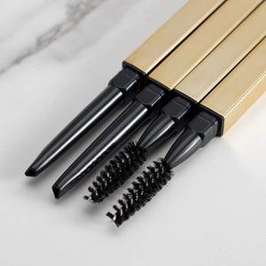 Luxury Square Slim Empty Eyebrow Pencil Tube Airtight ABS Cosmetic Packaging Wholesale