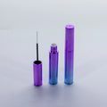 5ml Metallic Gradient Mascara Tube with Purple-Blue UV Metallization and High Gloss Mirror Finish
