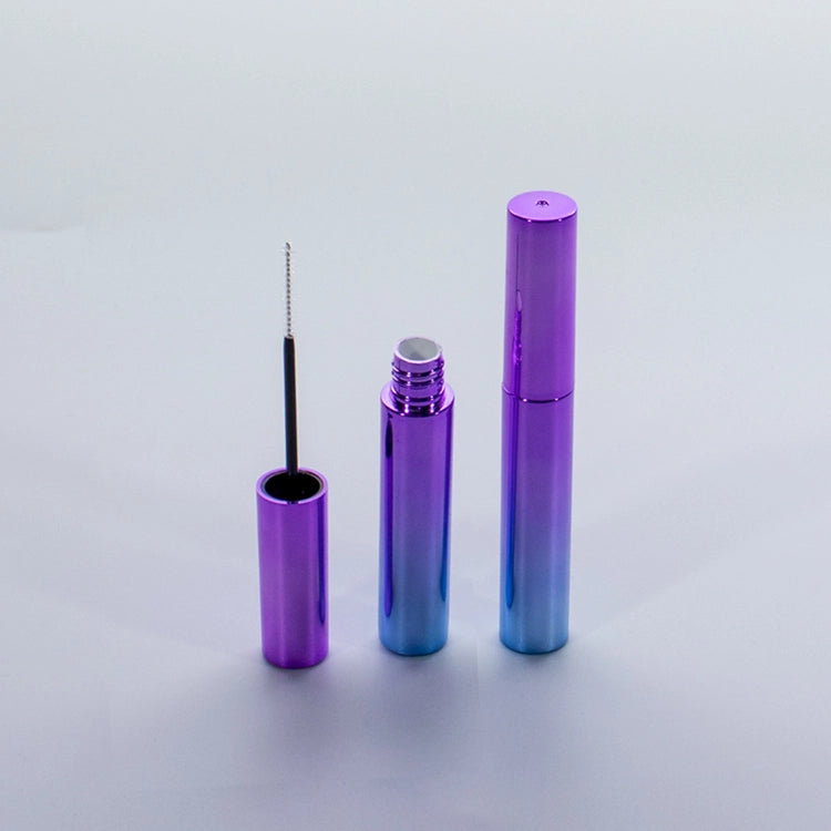 5ml Metallic Gradient Mascara Tube with Purple-Blue UV Metallization and High Gloss Mirror Finish