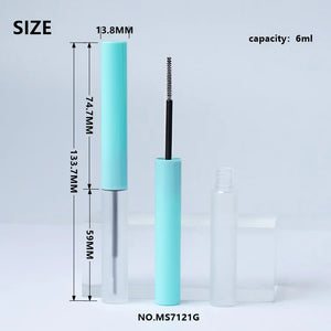 New Unique Shape 6ml Empty Mascara Tube ABS Plastic Custom Cosmetic Packaging Wholesale