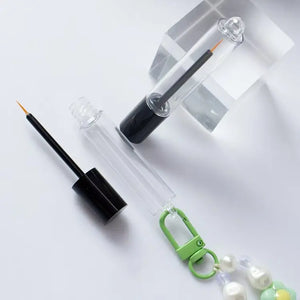 Custom 4.5ml Round PETG Plastic Liquid Eyeliner Tube Empty Cosmetic Packaging Container