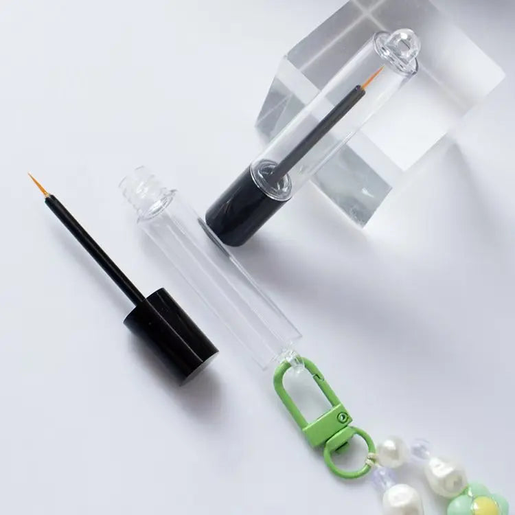 Custom 4.5ml Round PETG Plastic Liquid Eyeliner Tube Empty Cosmetic Packaging Container