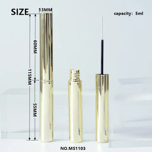 Custom Color 5ml Round Empty Mascara Tube ABS Plastic Cosmetic Packaging Wholesale