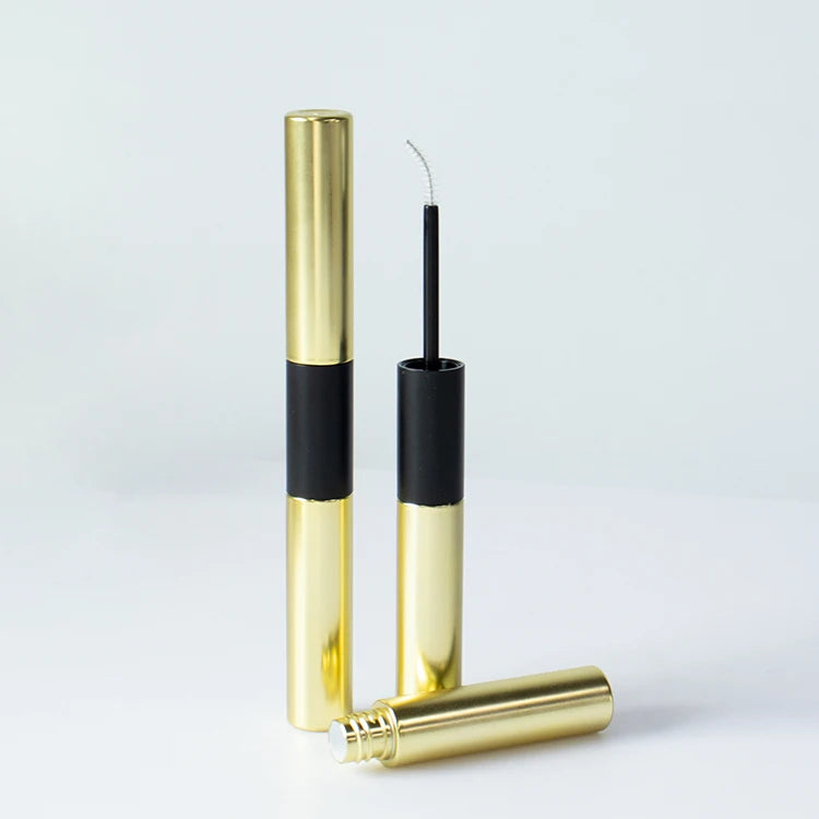 Dual Ended 2-in-1 Empty Mascara Tube Custom Color ABS PETG Cosmetic Packaging Wholesale