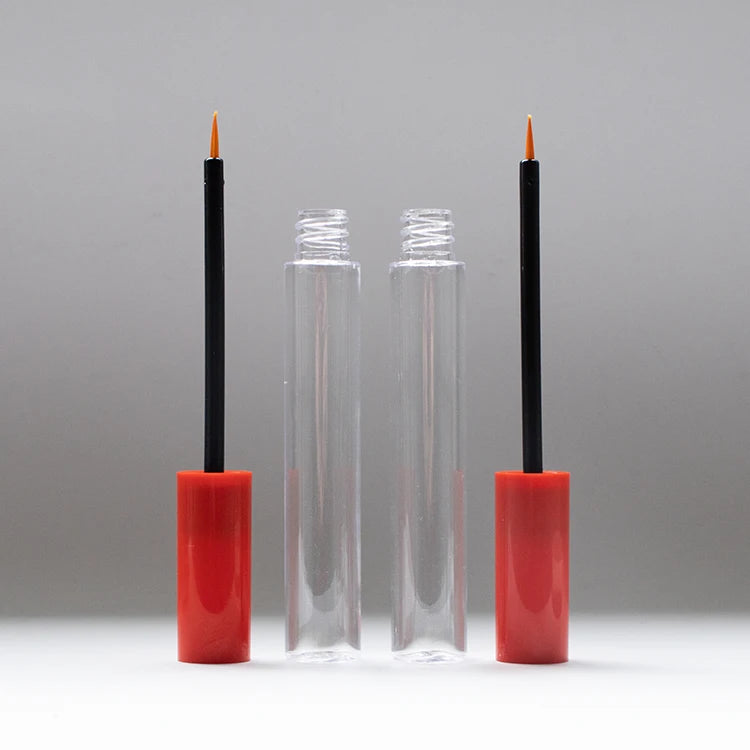 12ml Large Capacity PETG Mascara Tube Round Empty Eyeliner Container OEM Cosmetic Packaging