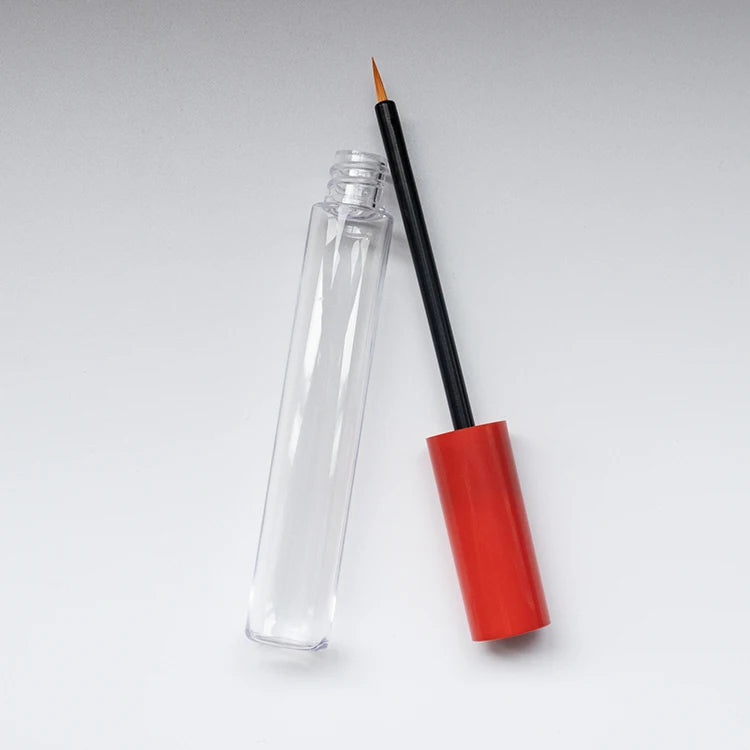12ml Large Capacity PETG Mascara Tube Round Empty Eyeliner Container OEM Cosmetic Packaging