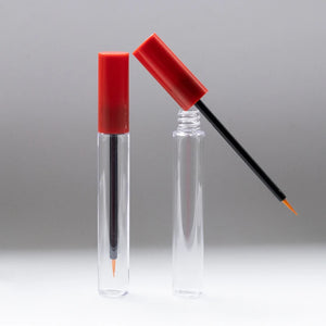 12ml Large Capacity PETG Mascara Tube Round Empty Eyeliner Container OEM Cosmetic Packaging