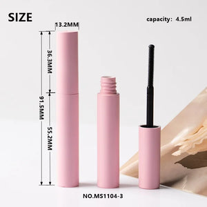 Custom Color Round 5ml Empty Mascara Tube Matte Black White ABS Cosmetic Packaging Wholesale