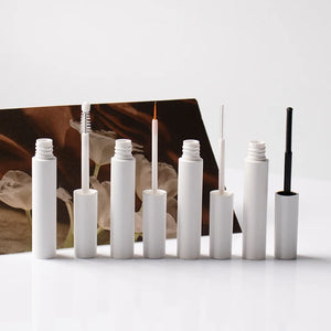 Custom Color Round 5ml Empty Mascara Tube Matte Black White ABS Cosmetic Packaging Wholesale